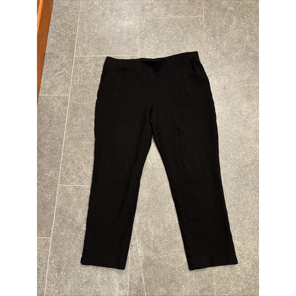 Chico's Juliette Black Ankle Ponte Pants
